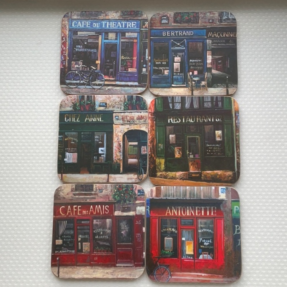 NWOT - Set of Six Square Coasters